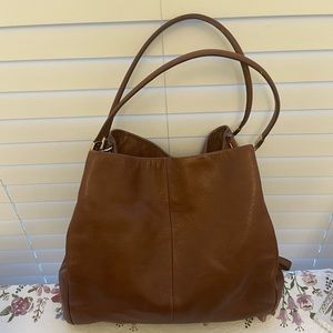 Coach Brown Leather Hobo Bag